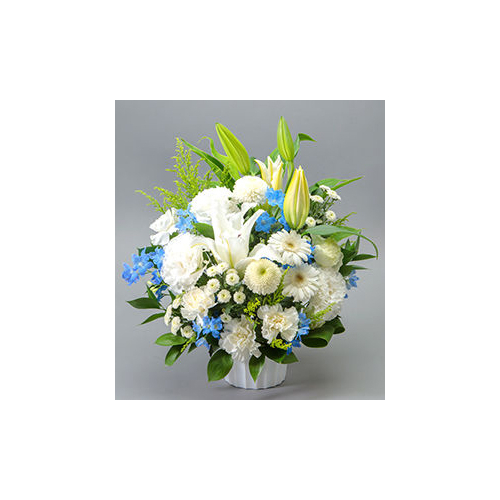 Funeral Flower Japan – White Arrangement