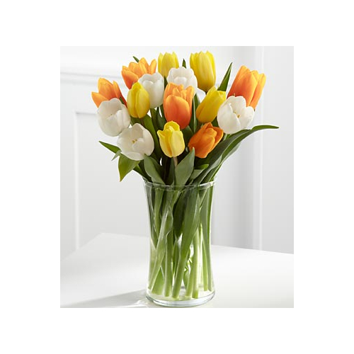 12 Mix Tulips Vase Delivery Japan