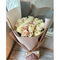 Send Flowers Tokyo - 18 White Pink Roses Bouquet